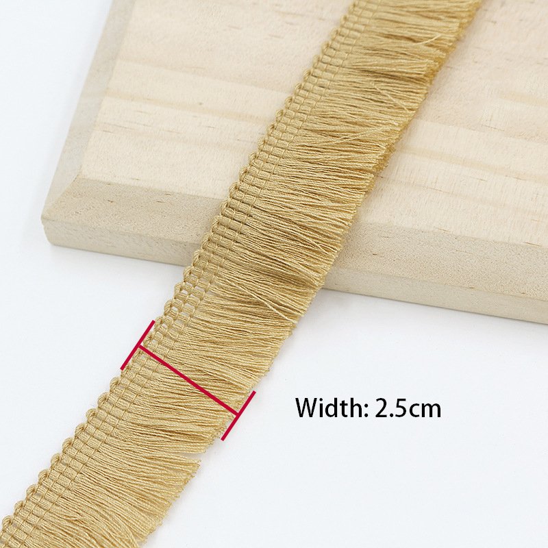 25mm Wide Fringe Tassel Trim Multi-Colored Lace Trim Ribbon Fringe Trim Lace For Sewing Crafts Clothing Curtains