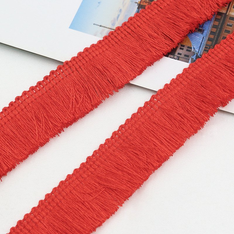 25mm Wide Fringe Tassel Trim Multi-Colored Lace Trim Ribbon Fringe Trim Lace For Sewing Crafts Clothing Curtains