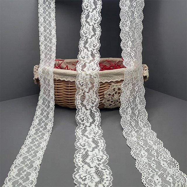 TUTON Custom French Elastic Lace 5.2CM/6.0CM/7.5CM Trim Wholesale For Lingerie