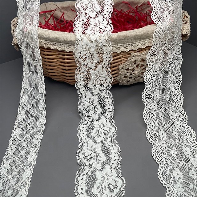 TUTON Custom French Elastic Lace 5.2CM/6.0CM/7.5CM Trim Wholesale For Lingerie