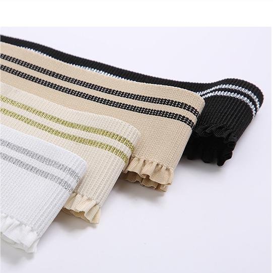 Fashion Textile Customer Width Elastic Garment Accessories Nylon Lace Trimming Fabric Bra Elastic Straps for Garment Accessories