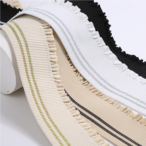 Fashion Textile Customer Width Elastic Garment Accessories Nylon Lace Trimming Fabric Bra Elastic Straps for Garment Accessories
