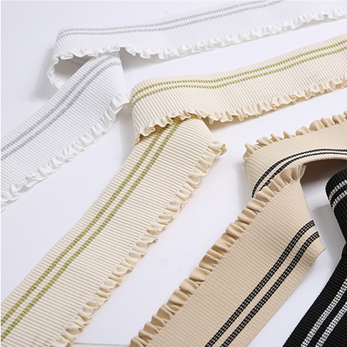 Fashion Textile Customer Width Elastic Garment Accessories Nylon Lace Trimming Fabric Bra Elastic Straps for Garment Accessories