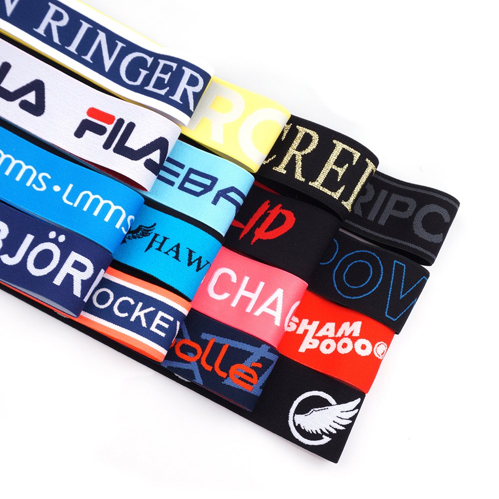 Jacquard Ribbon trim Decorations Jacquard Tapes Nylon Elastic Band Ceinture Elastique En Nylon Correa Elastica De Nylon