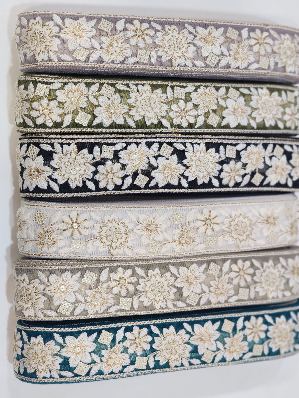 lace trim ladies dress Fashion Design Flower Embroidery Lace Trimming Soft Mesh Lace Trim For Ladies Dress Clothes Embroidery