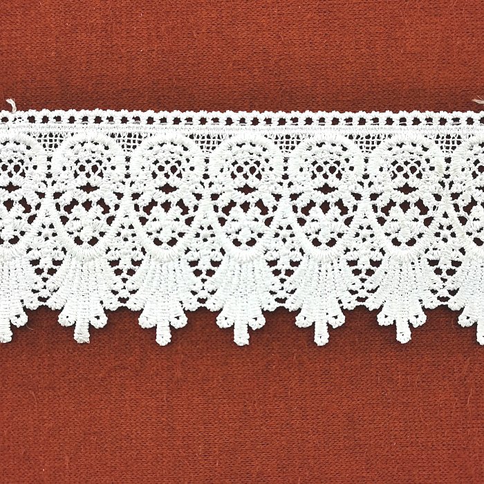 Dress lace trim Polyester and milk embroidery guipure lace trim big wholesaler for Clothing accessories