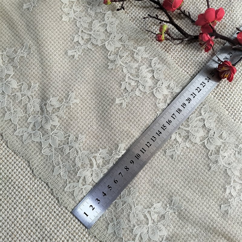 E5047 22.5cm Stretch Elastic Lace Trim Floral Lace Fabric Elastic Lace embroidery jacquard ribbon trim sewing accessories