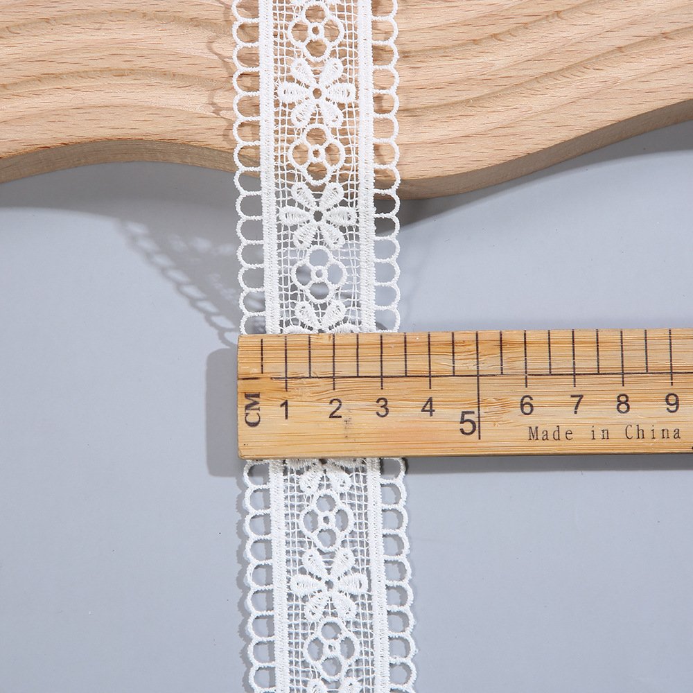 Garment Trims Wholesale Water Soluble Polyester Lace Chemical Colorful Trim Lace For Sale