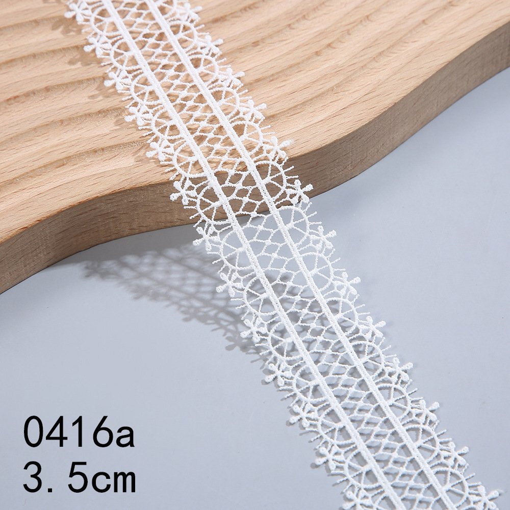 Garment Trims Wholesale Water Soluble Polyester Lace Chemical Colorful Trim Lace For Sale