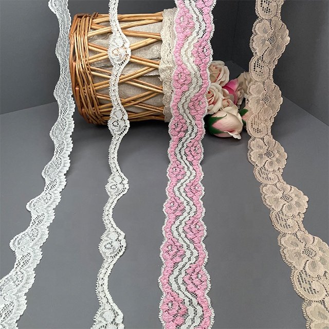 TUTON Custom Elastic French Lace 3.0/3.6/5.3/5.4 CM Trim Wholesale For Lingerie