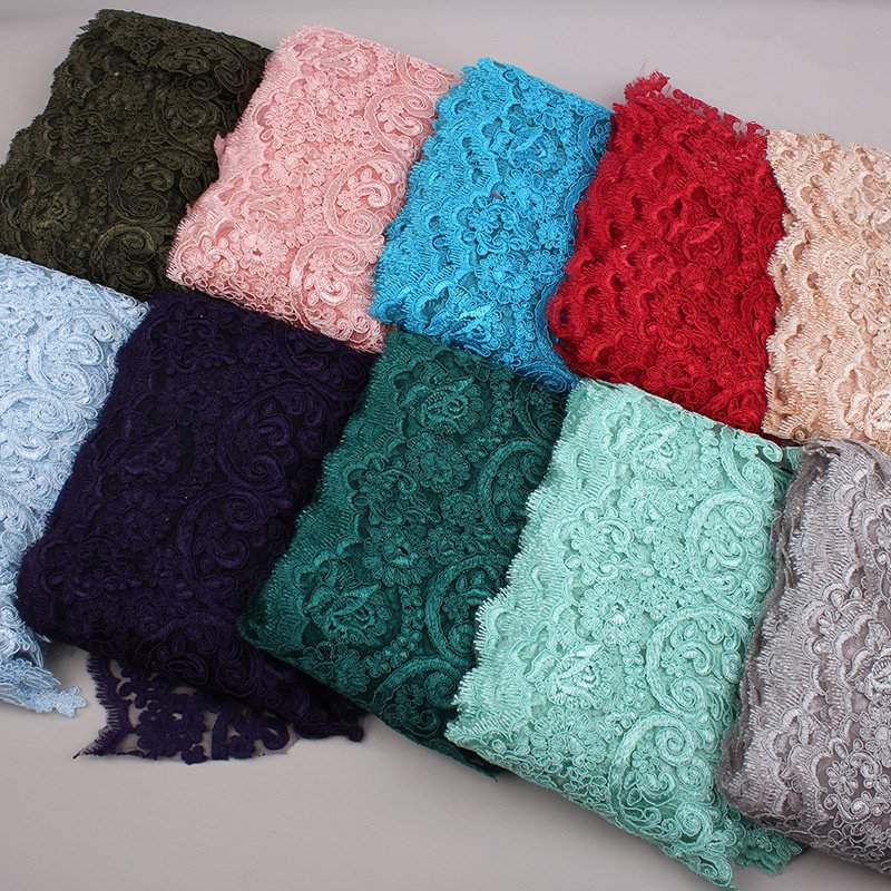 21 cm Wide Multi Color Doll DIY Dress Lace Home Textile Decorative Sewing Embroidery Cord Lace Trim