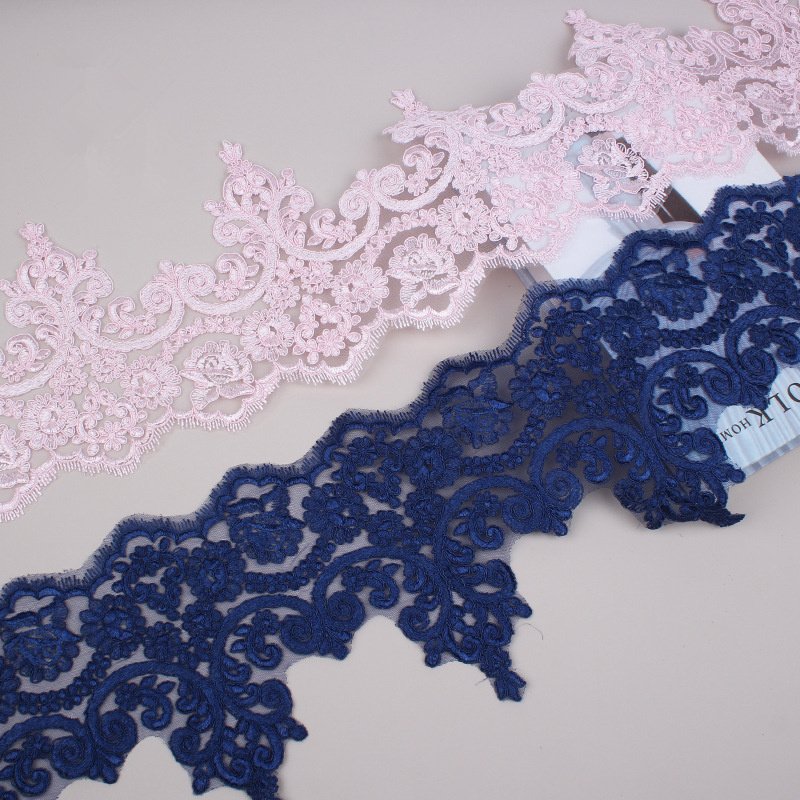 21 cm Wide Multi Color Doll DIY Dress Lace Home Textile Decorative Sewing Embroidery Cord Lace Trim