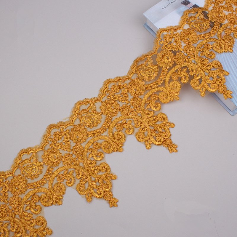 21 cm Wide Multi Color Doll DIY Dress Lace Home Textile Decorative Sewing Embroidery Cord Lace Trim