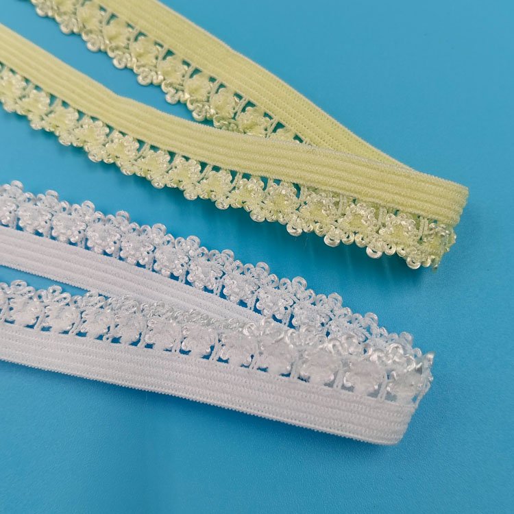 Sewing garment underwear lace picot elastic webbing band underwear dress diy lace trim stretch webbing belt