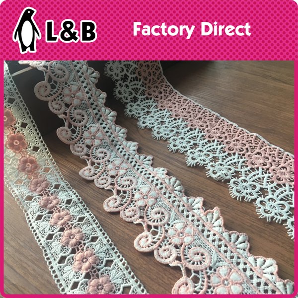 cheap lace 2018 new sewing bulk milk silk embroidered bridal lace trim