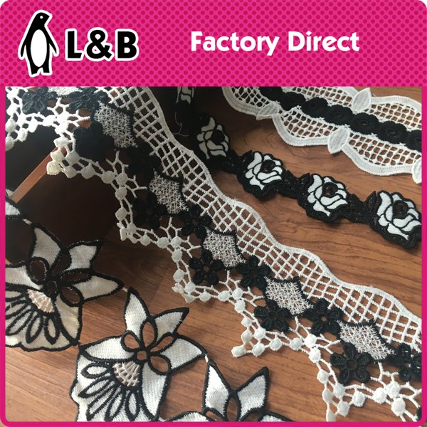 cheap lace 2018 new sewing bulk milk silk embroidered bridal lace trim