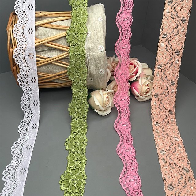TUTON Custom Guipure French Elastic Lace 3.0/3.5/4.5 CM Trim Wholesale For Lingerie