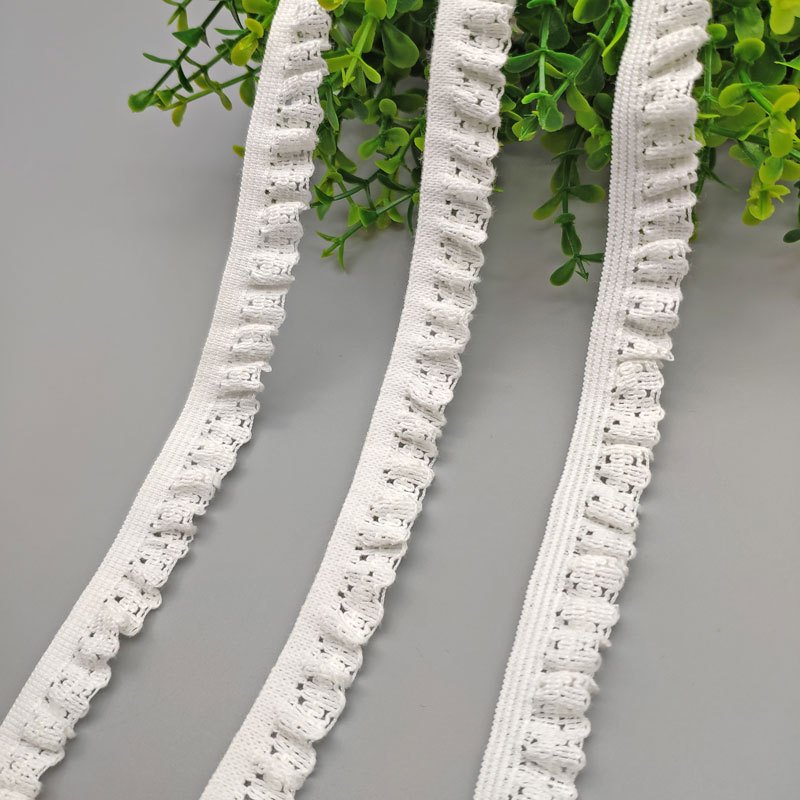 Elastic cotton thread lace cotton crochet lace agaric edge children's socks decoration