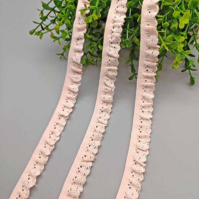 Elastic cotton thread lace cotton crochet lace agaric edge children's socks decoration