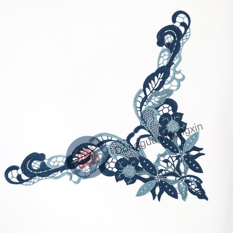 Exquisite blue 36cm clothing embroidery patch clothing decoration Garment Trimming