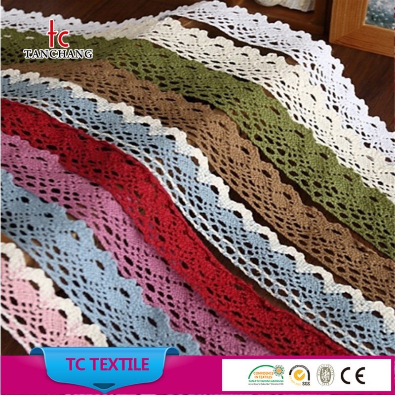 wholesale new fancy cotton crochet lace trim for clothing MXHB332