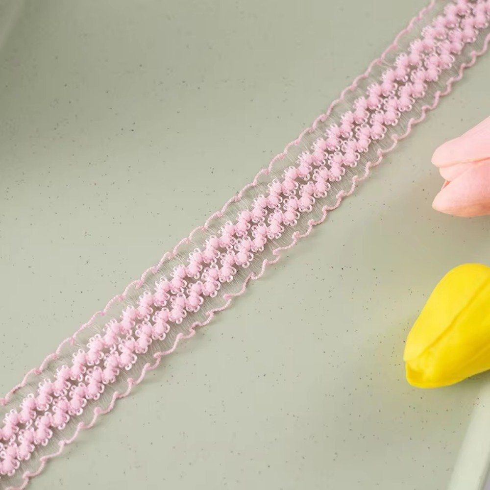 High Quality Soft Frilly Elastic Trim Nylon Picot Bra Strap Elastic Stretch Lace Trimming for Clothing Underwear Headwear