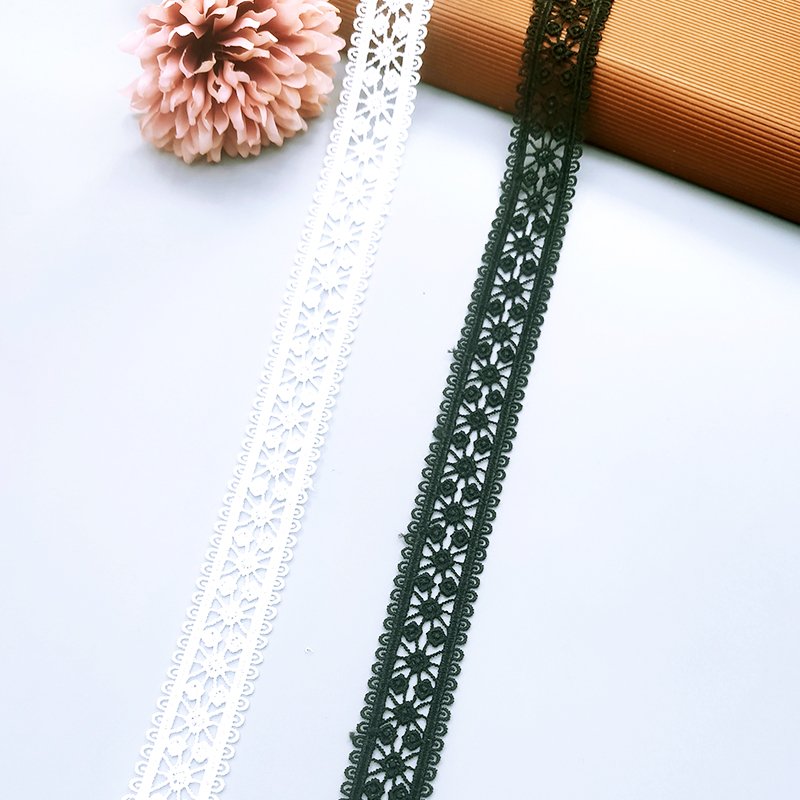 Lace trim border water soluble lace trim for lingerie
