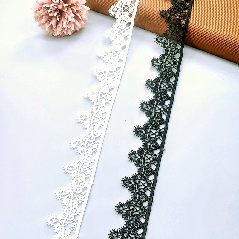 Lace trim border water soluble lace trim for lingerie