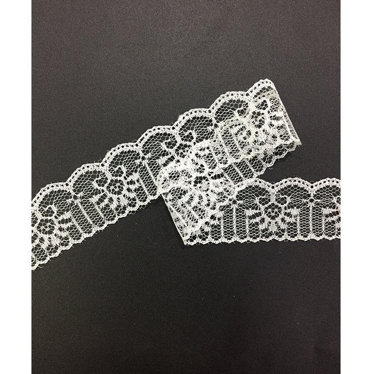 1.4 inches white transparent night dress nylon dressmaking lace border trim 3.5cm