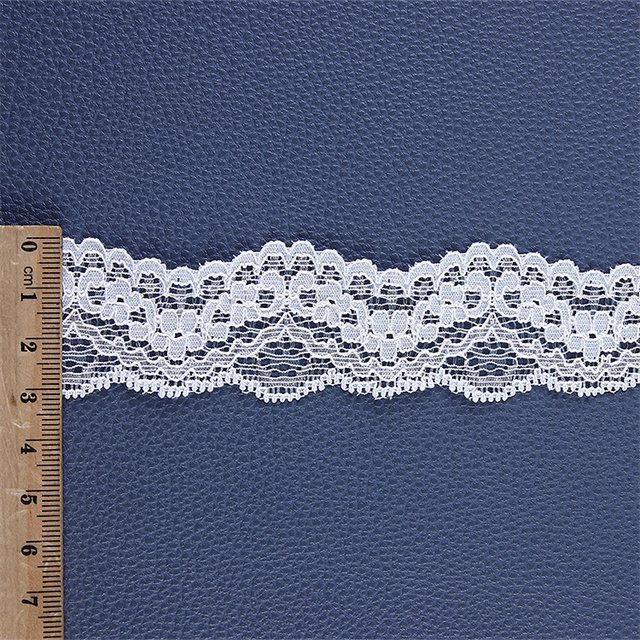 Factory Stock White 3.5 Cm Elastic Lace Fabric Embroidery Lace Trim Materials For clothing