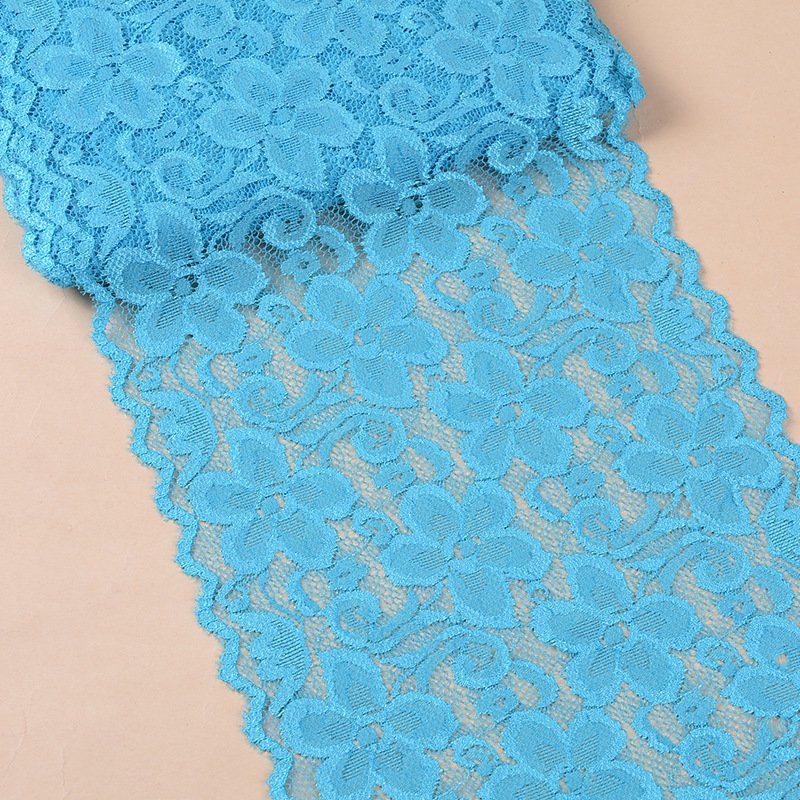 Wholesale Knitted Lace Trim French Elastic Lingerie Bra Nylon Border Lace Trim for Garment Accessories