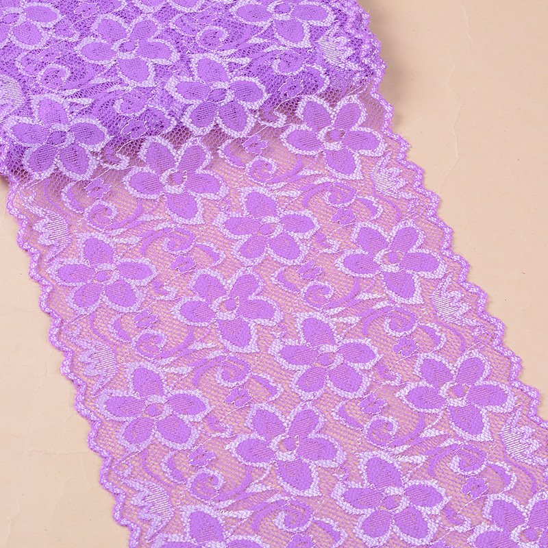Wholesale Knitted Lace Trim French Elastic Lingerie Bra Nylon Border Lace Trim for Garment Accessories