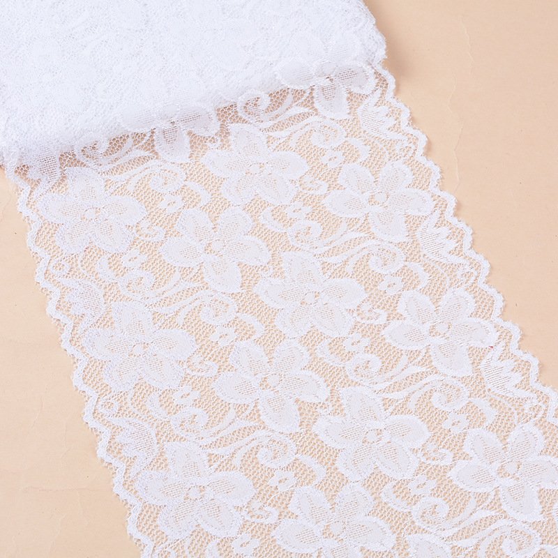 Wholesale Knitted Lace Trim French Elastic Lingerie Bra Nylon Border Lace Trim for Garment Accessories