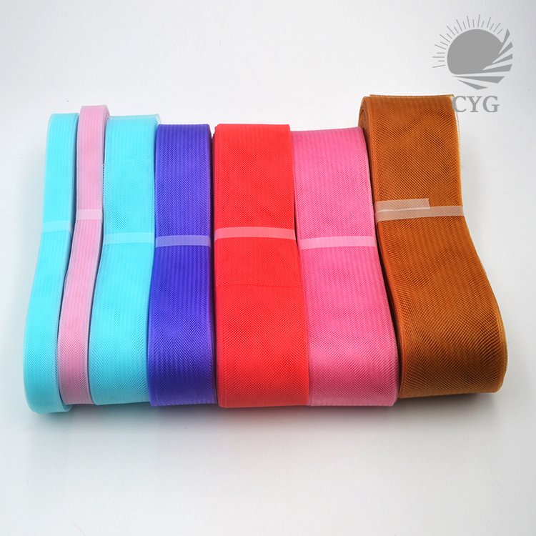 Stiff Polyester Horsehair Braid Boning for Sewing Wedding Dance Skirt Gowns Formal Shaping Trimming Accessories