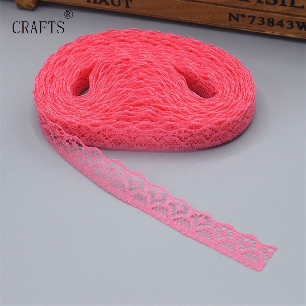 Handmade Elegant 100% Nylon White Lace Fabric No-Elastic Mesh Sofa Curtain Lace Trim Luxury Clothing Wedding Decoration Ribbon