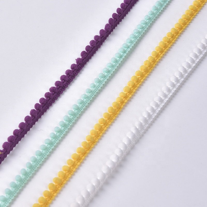 Special colorful pom pom lace small ball pompom trim