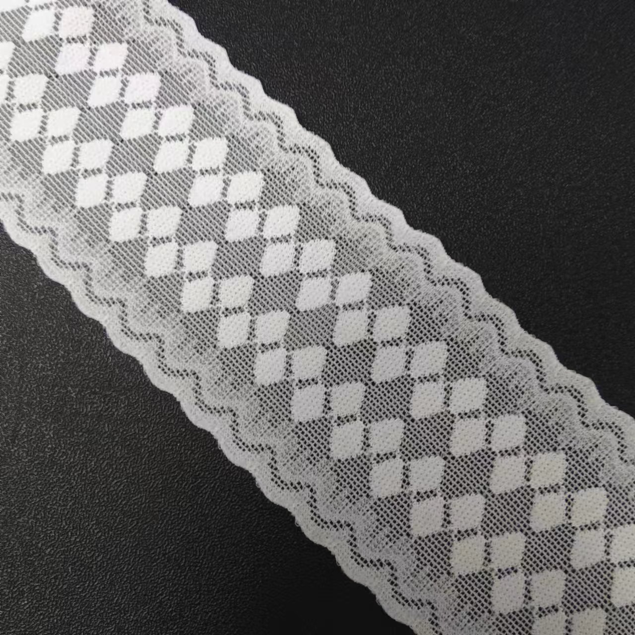 Voile Swiss Lace Style Nylon Spandex Knitted Lace Trim Elastic for Women's Bra Lingerie Roll Knitted Lace Decorated Applique