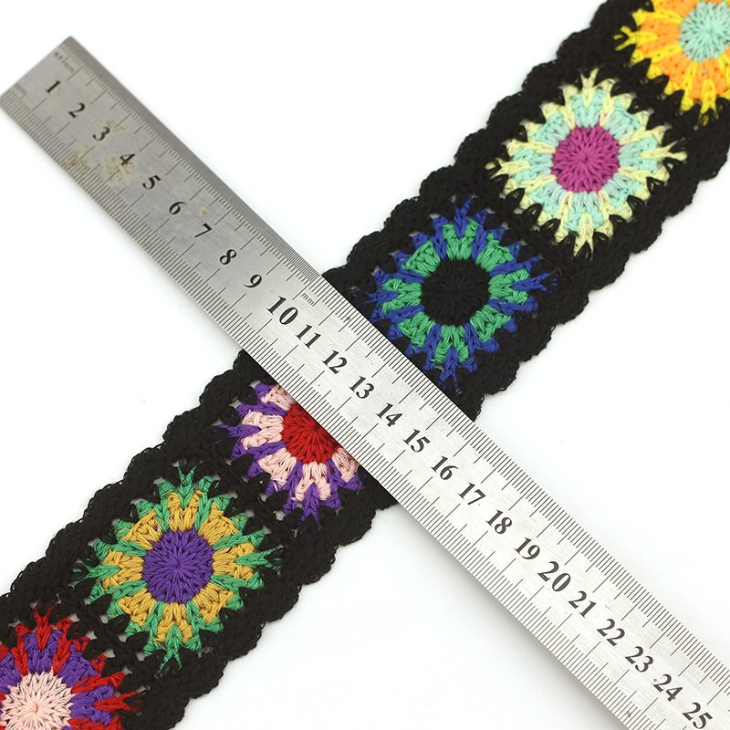 13 yards Fancy crochet flower heartsummer design trimming accessories string crochet lace tape crochet lace trim