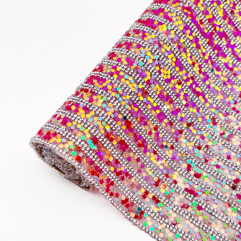 Hot Sale Sequin Rhinestone Sheet Self Adhesive Rhinestone Bead Sequin Designer Rhinestone Trimming Sticker For Clothes