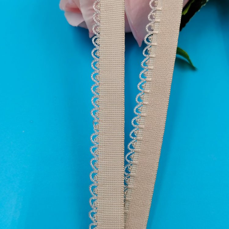 Wholesale bra underwear decor bud edge elastic webbing band nylon sewing plush stretch belt for garment underwear
