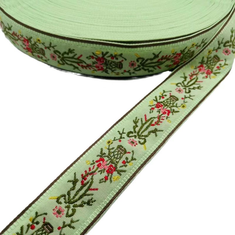 wholesale 3cm Jacquard Ribbon Embroidery Trim For Clothing Decoration Garment Accessories