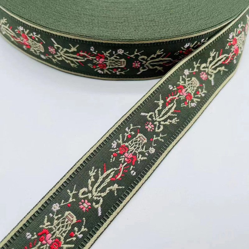 wholesale 3cm Jacquard Ribbon Embroidery Trim For Clothing Decoration Garment Accessories