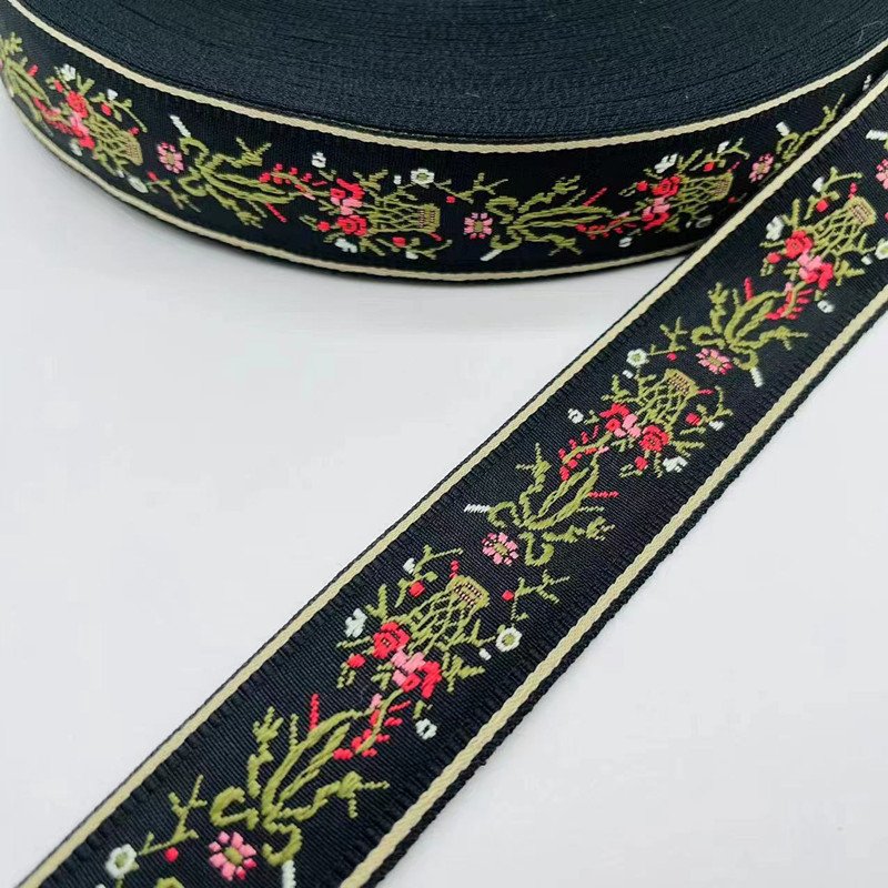 wholesale 3cm Jacquard Ribbon Embroidery Trim For Clothing Decoration Garment Accessories