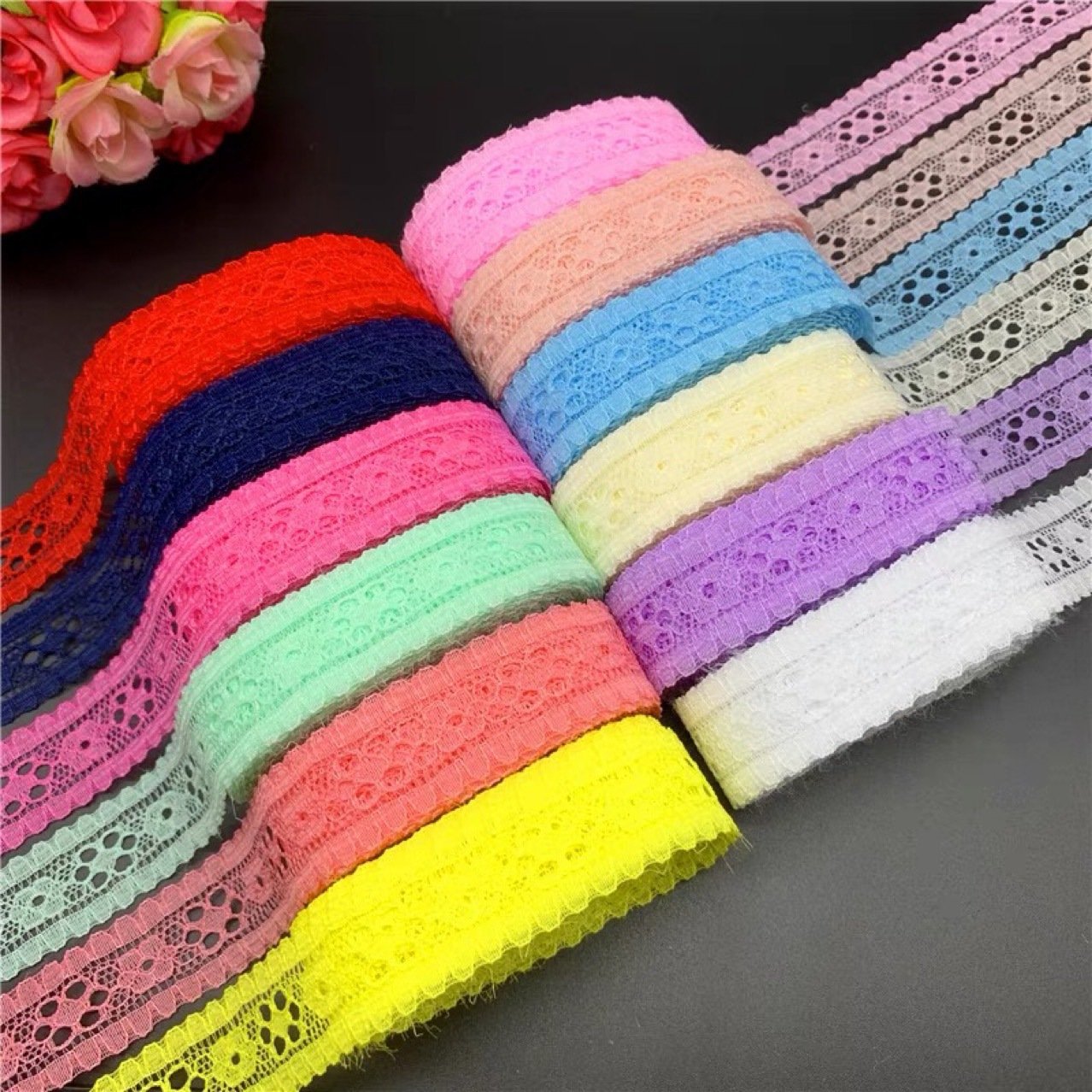 DIY new guipure sewing lace trim wedding fabric roll flower embroidery lace trim fabric for dress