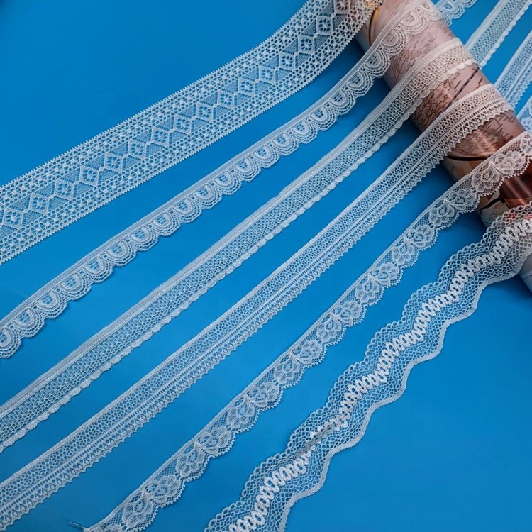 OEKO-TEX GRS Certificate BSCI factory wholesales hot sales nylon lace stretch laces fabrics for women just a trim