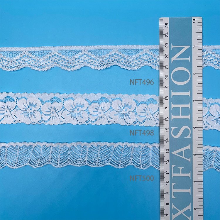 OEKO-TEX GRS Certificate BSCI factory wholesales hot sales nylon lace stretch laces fabrics for women just a trim