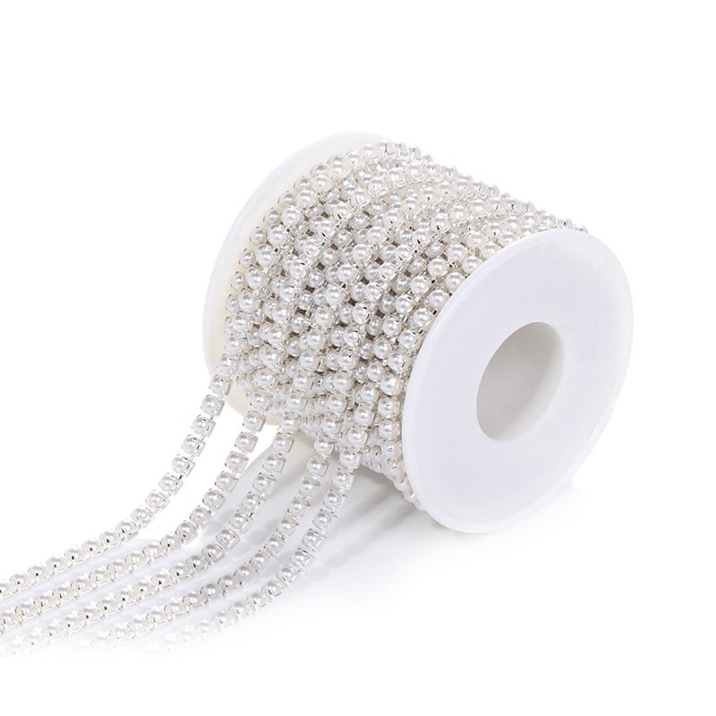 2022 Rhinestone Chain Strass Stones Glass Trimming Crystal Ab Cup Chain For Jewelry Making Sewing On Claw Stone
