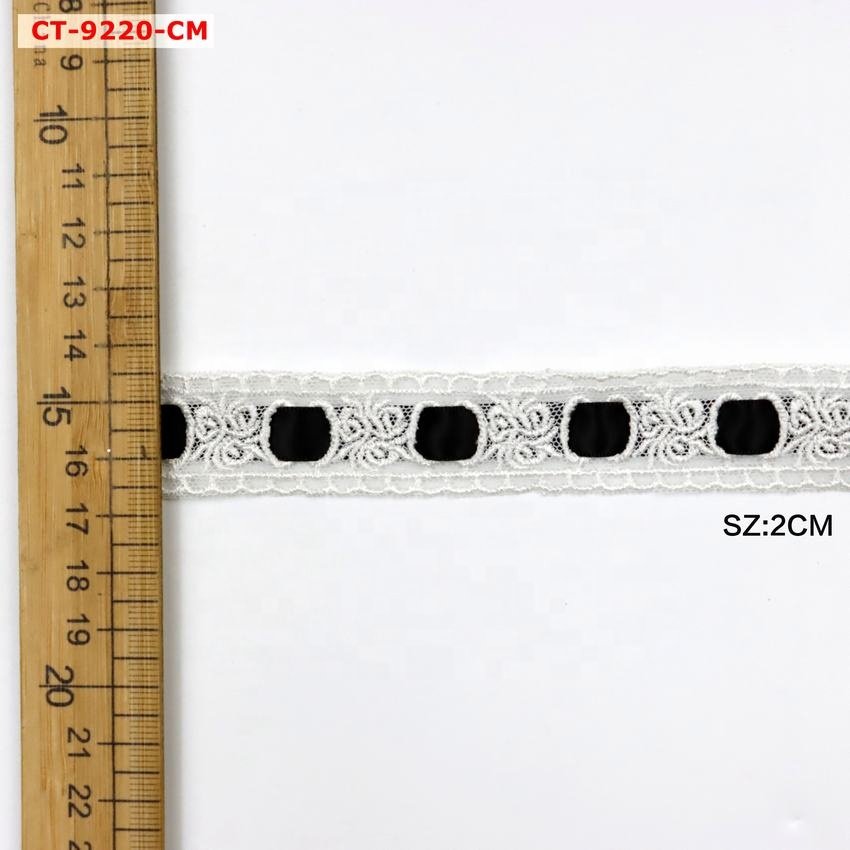 Luxurious guipure lace trim is suitable for women's clothes or skirts
