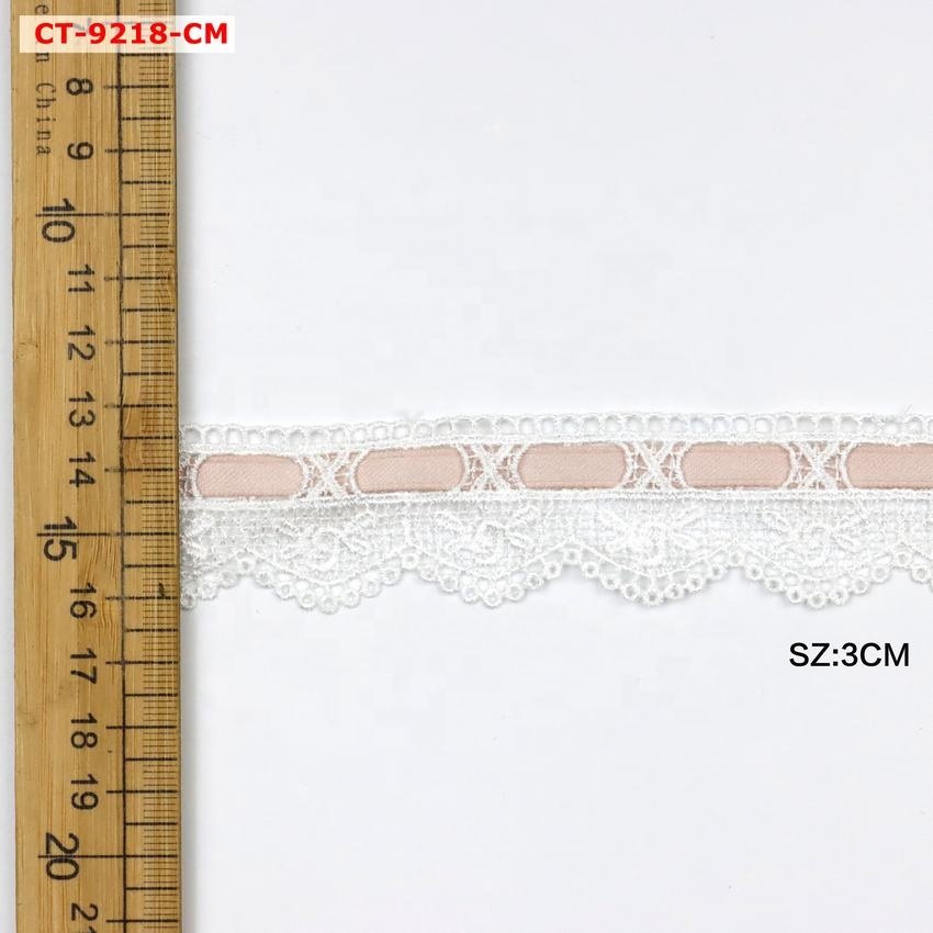 Luxurious guipure lace trim is suitable for women's clothes or skirts