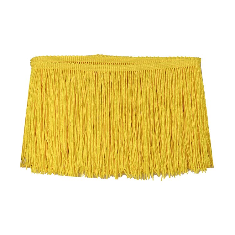 15cm Polyester Trimmings Elegant Design Silk Fringe Trimming Tassel Fringe For Dances Dress Fringe